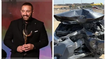 تحطم كامل للسيارة.. نجاة أحمد السقا من الموت تثير التساؤلات تفاصيل الحادث المفاجئ 1